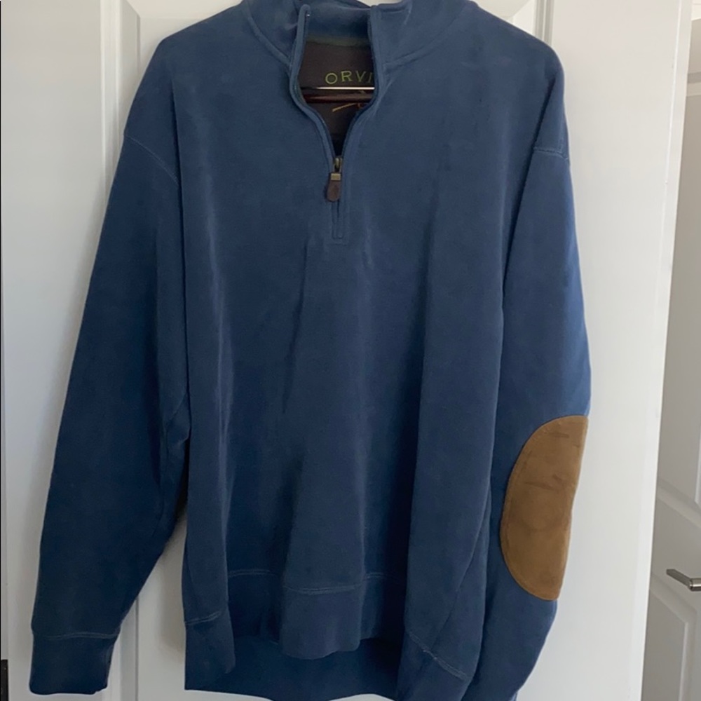 Orvis Quarter-Zip sweatshirt (Blue)